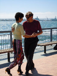 Dancing Tango Outdoors in San Diego