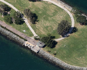 Overhead view of gazebo